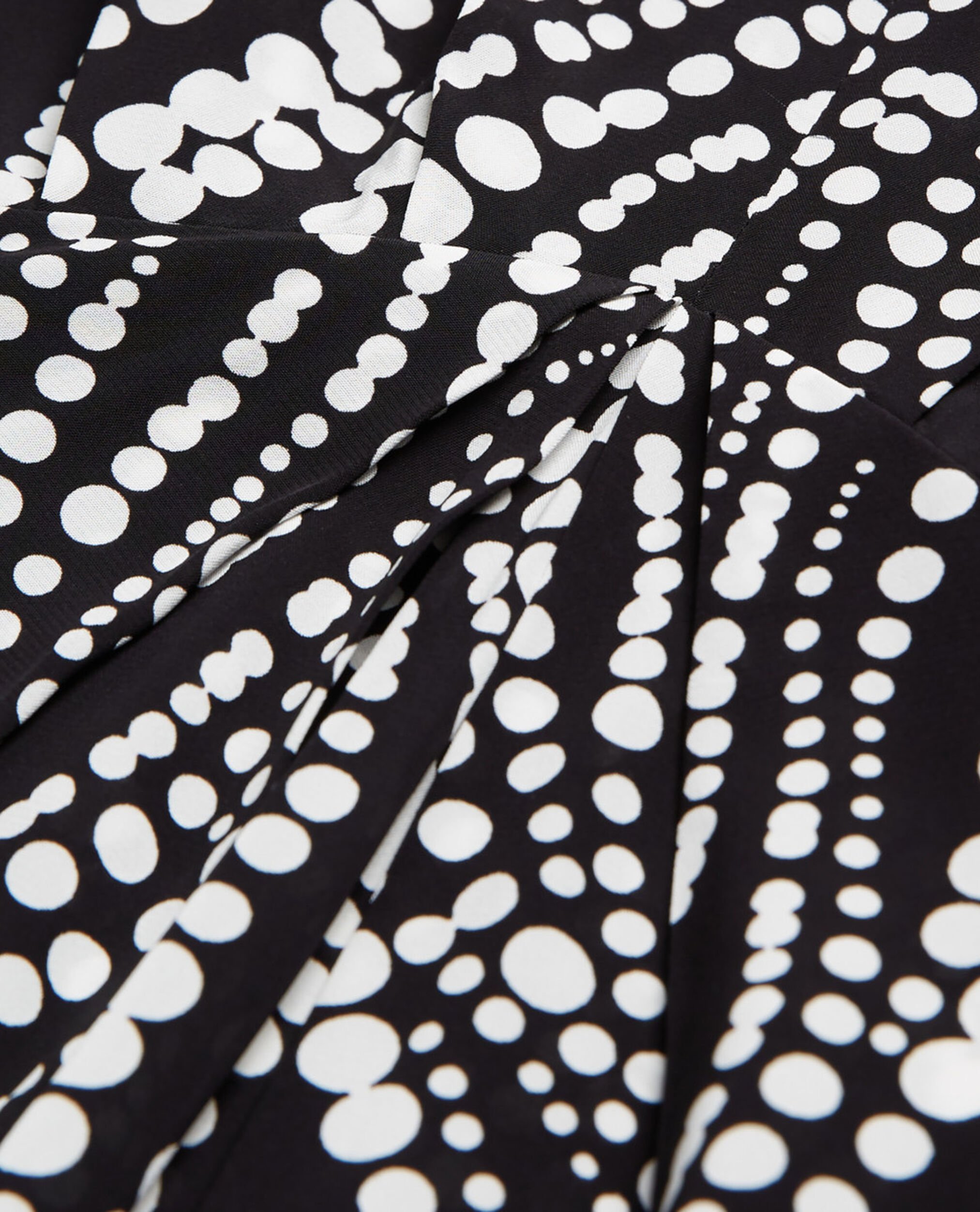 Short printed dress, BLACK WHITE, hi-res image number null