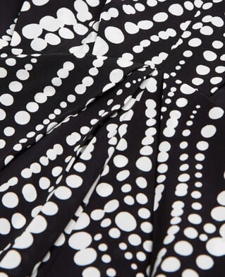 The Kooples F BLACK WHITE short printed dress