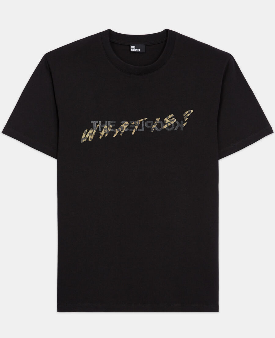 black and leopard print what is t-shirt