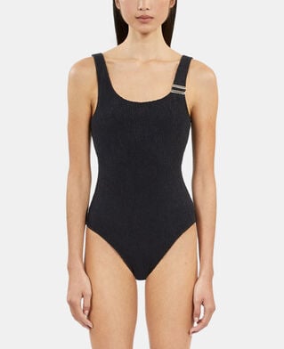 The Kooples WOMEN BLACK the kooples x luz one-piece swimsuit with black straps