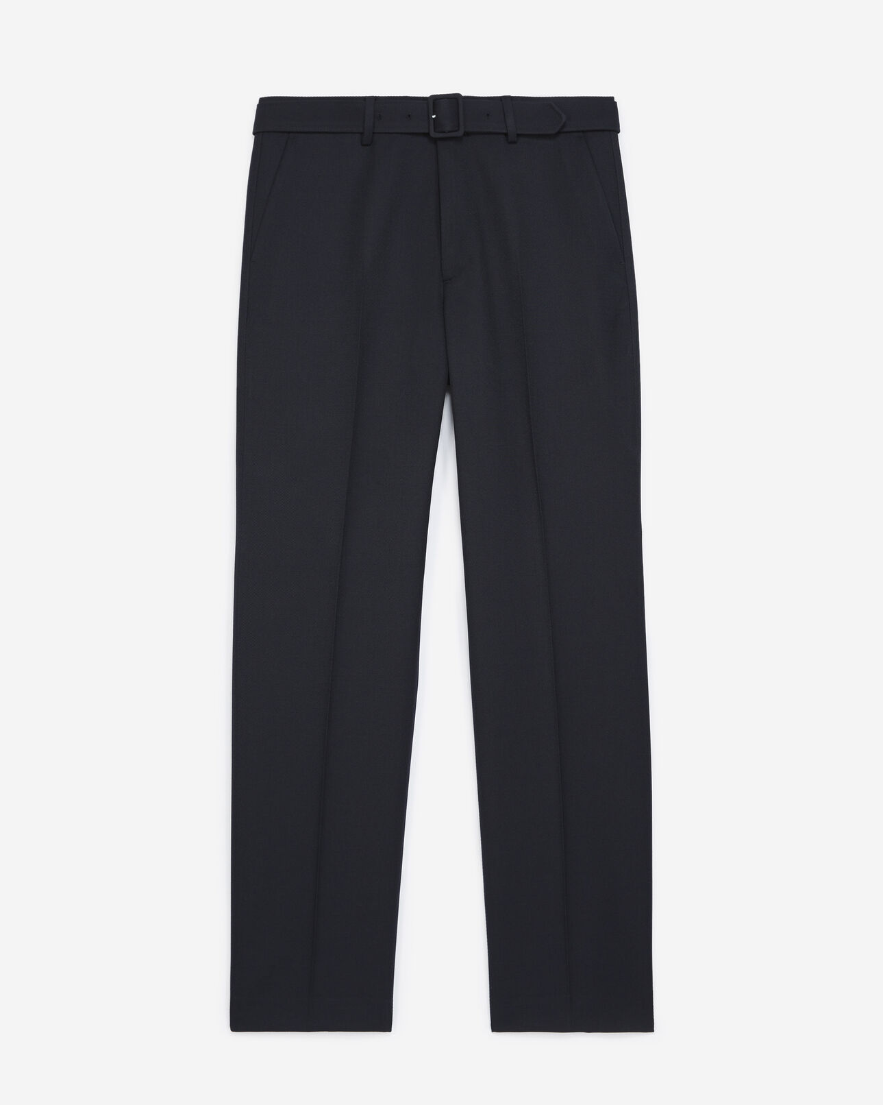The Kooples HOMME NAVY pantalon droit laine bleu marine à plis