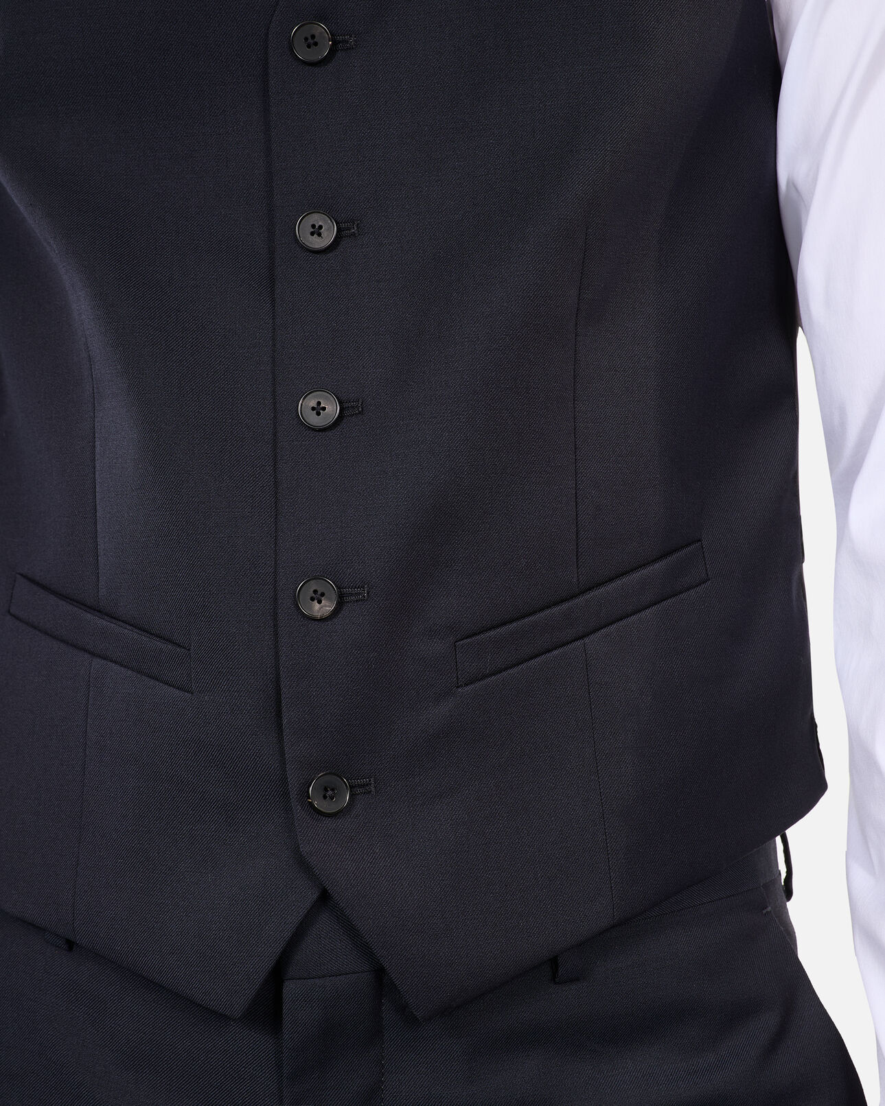 The Kooples HOMME DARK NAVY gilet de costume en laine bleu marine