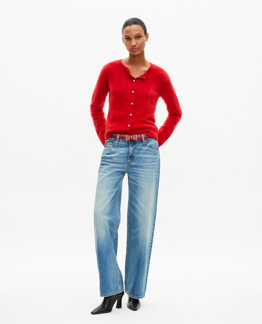 The Kooples FEMME TANGO RED cardigan en cachemire rouge