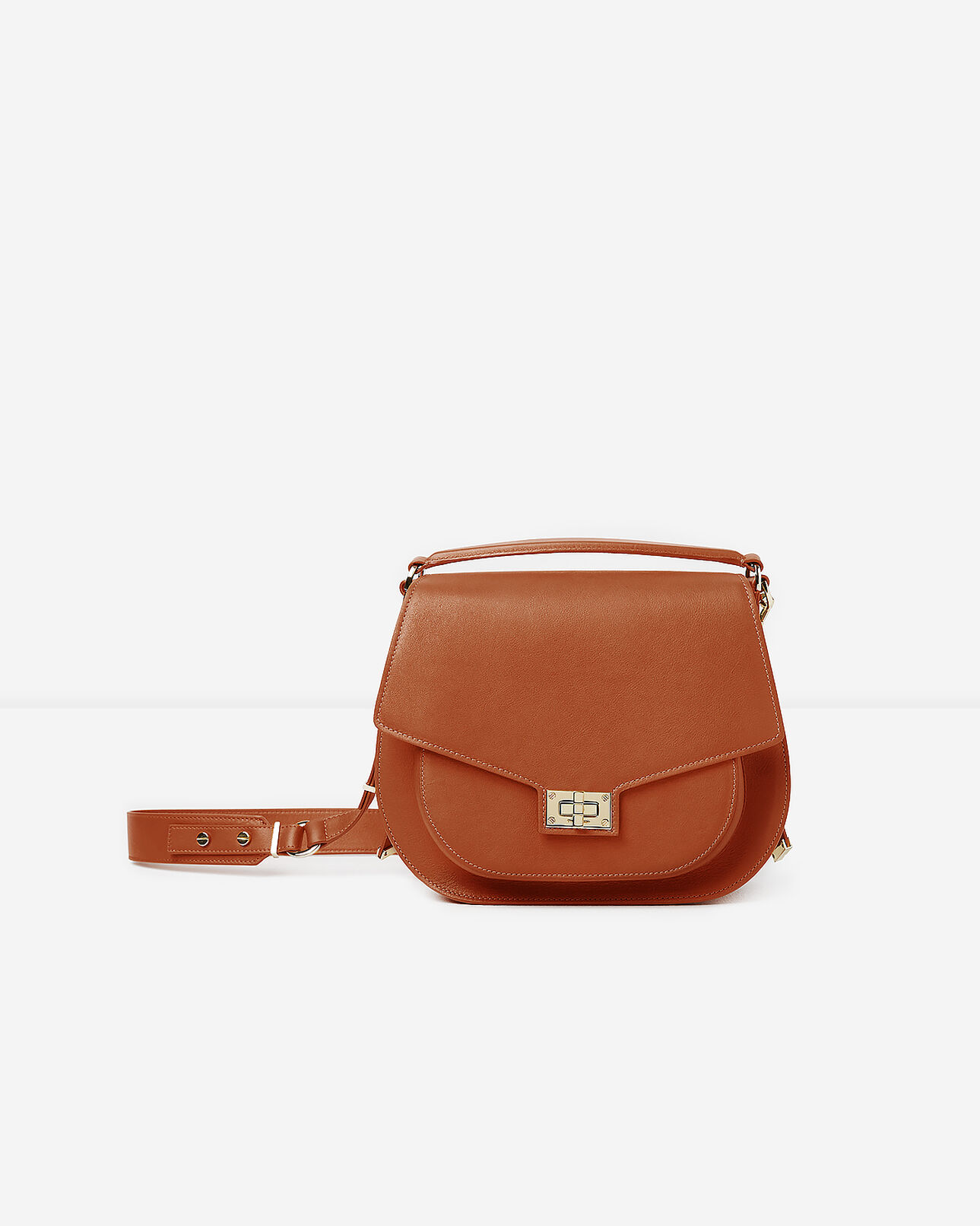The Kooples WOMEN CAMEL hobo maxi leather bag in camel
