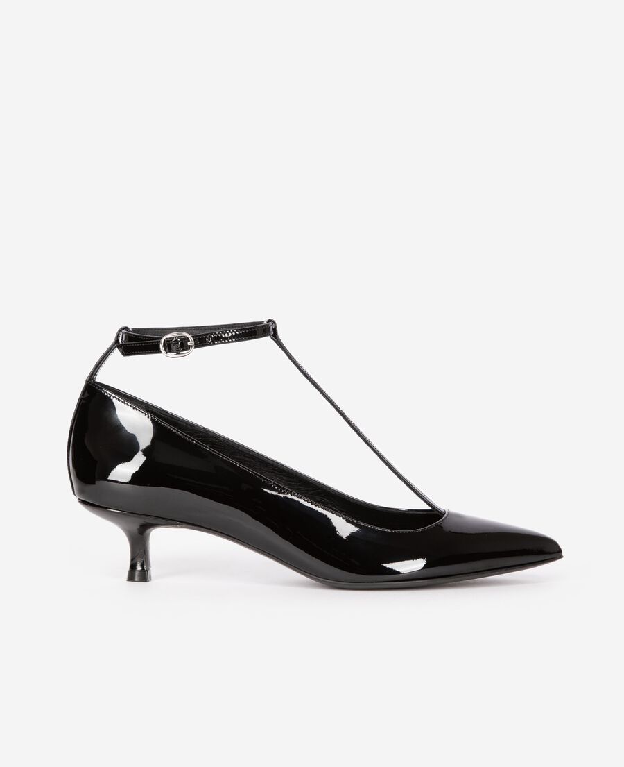 The Kooples F BLACK heeled pumps with black strap