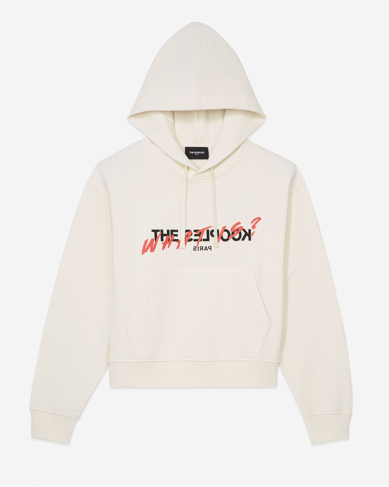 The Kooples WOMEN ECRU ecru sweatshirt with screen print what is