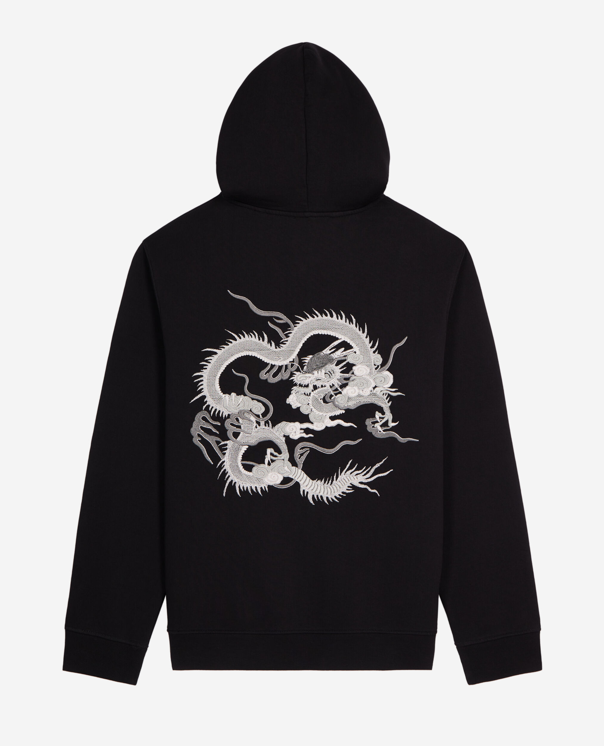 Dragon embroidered hoodie discount