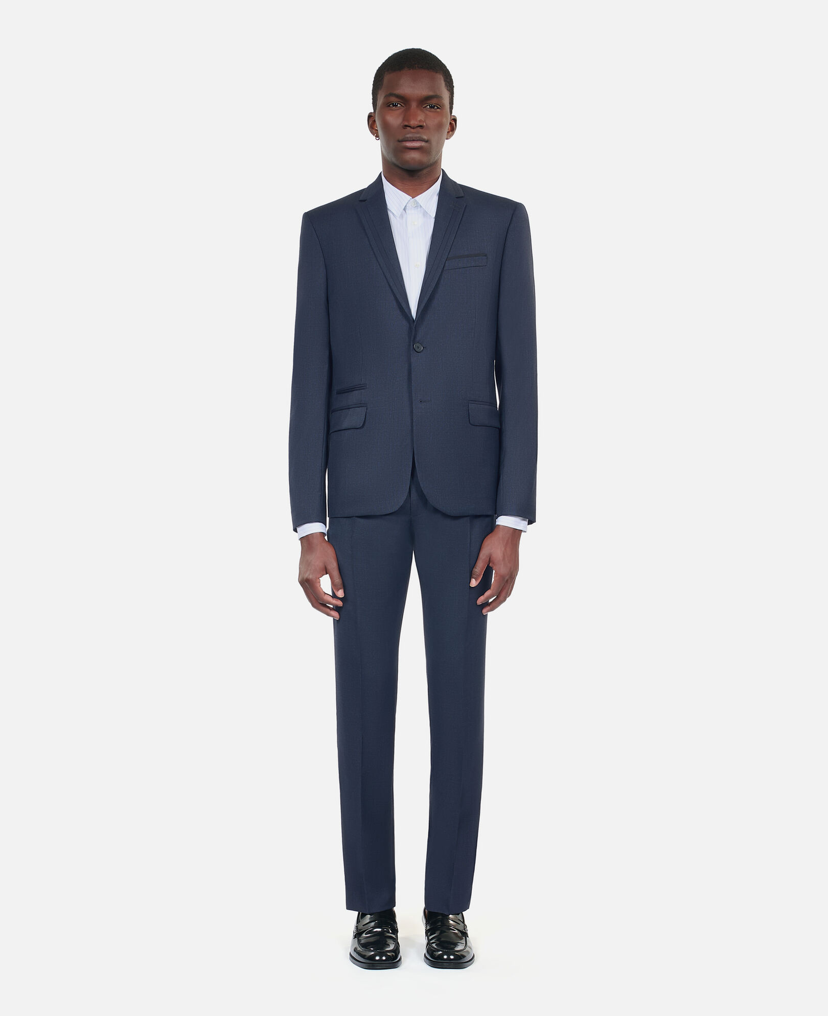 The Kooples MEN NAVY navy blue wool suit jacket