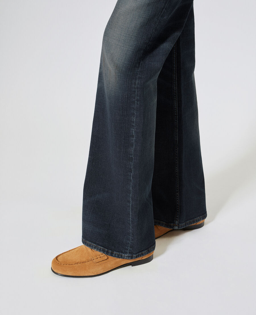 The Kooples F CARAMEL camel suede leather moccasins