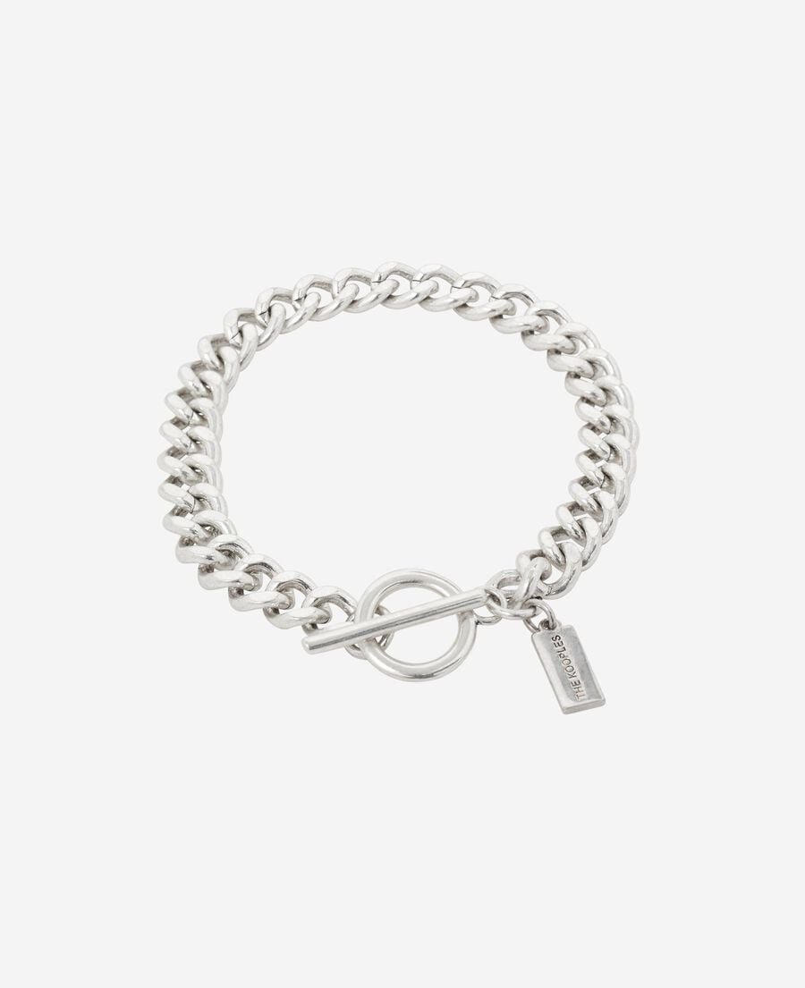 The Kooples H SILVER wide silver chain bracelet