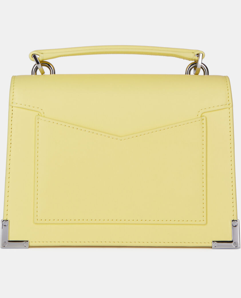 The Kooples WOMEN LIGHT YELLOW small emily bag in yellow leather