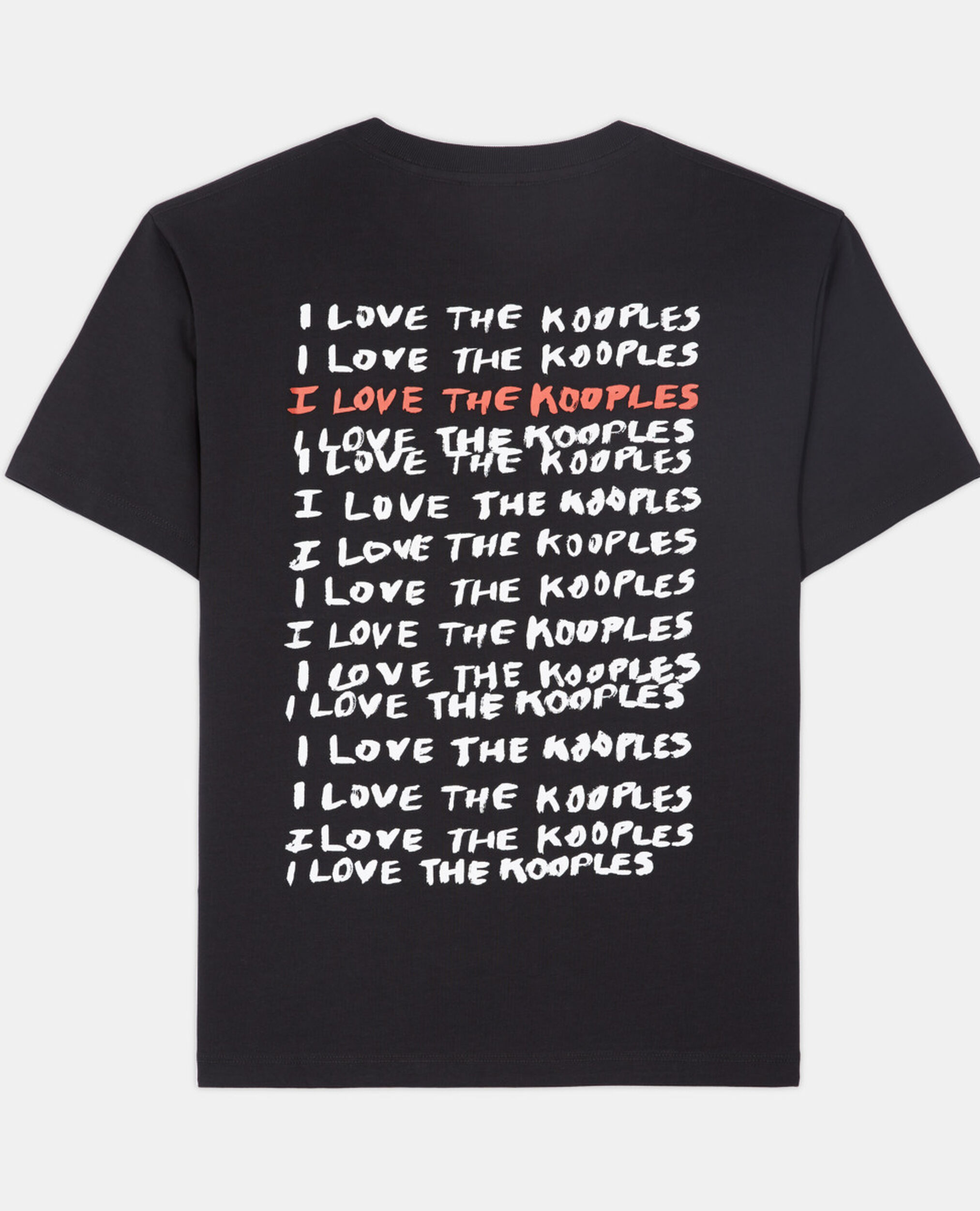 Women's i love kooples black t-shirt, BLACK, hi-res image number null