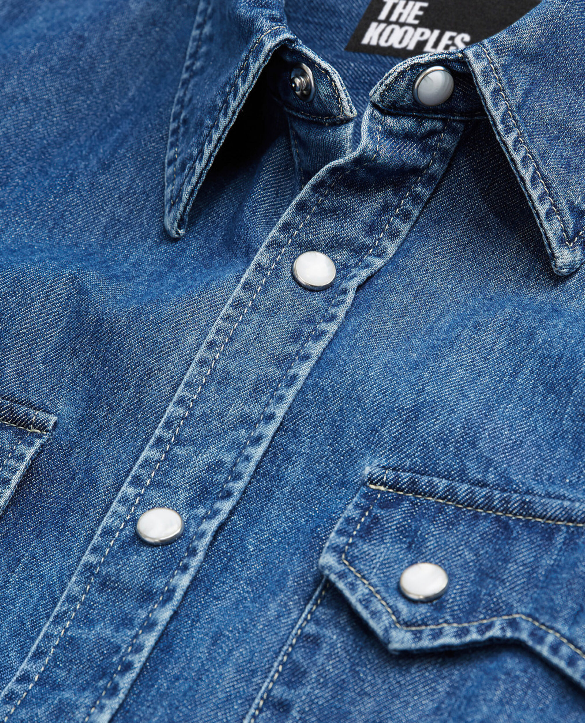 Camisa vaquera azul, BLUE DENIM, hi-res image number null