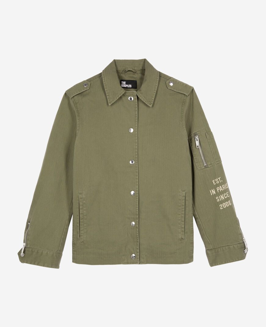 The Kooples FEMME KAKI veste kaki