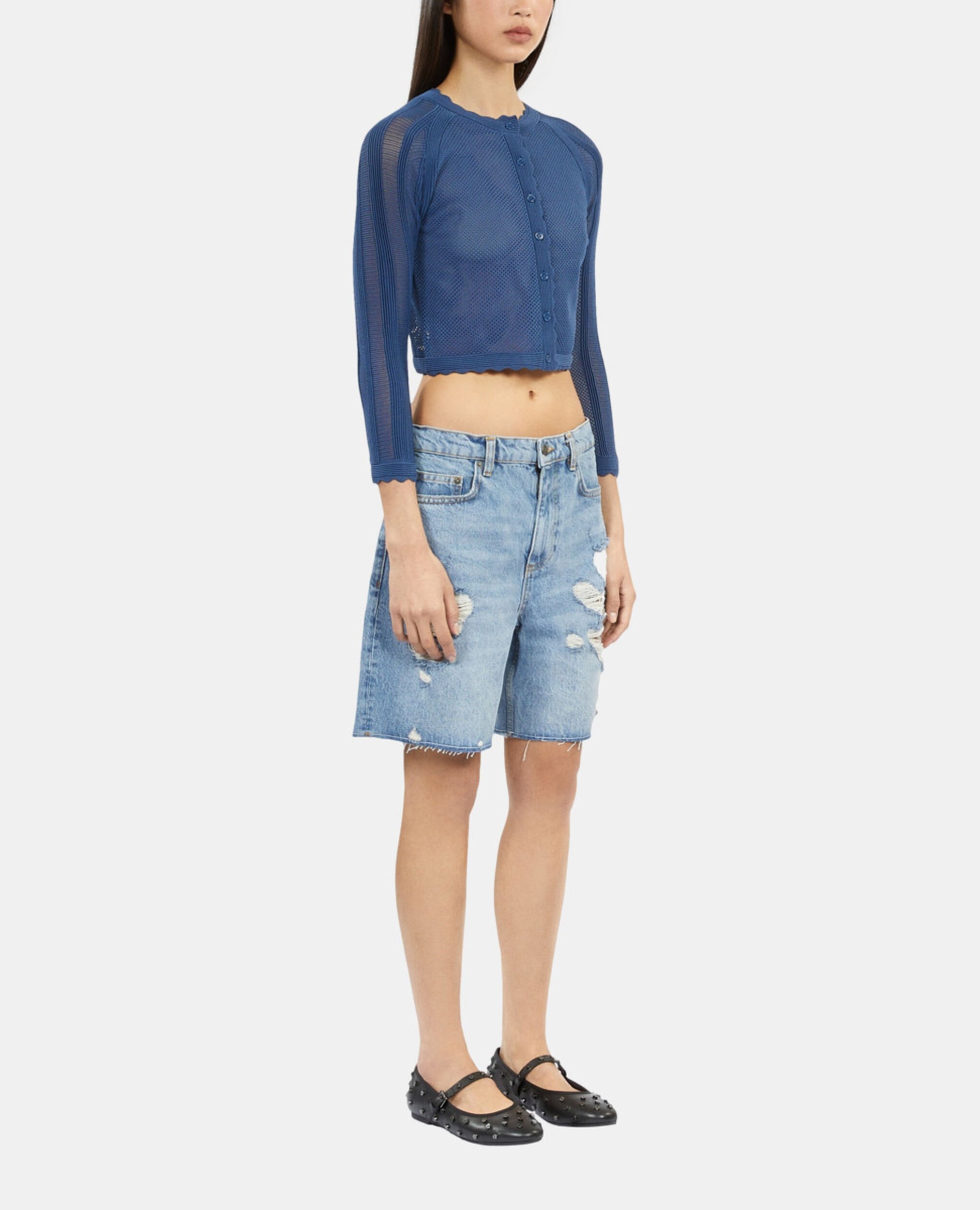 Denim Bermuda shorts, MEDIUM BLUE, hi-res image number null