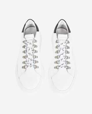 The Kooples HERREN WHITE turnschuhe kompensiert weiß leder ösen