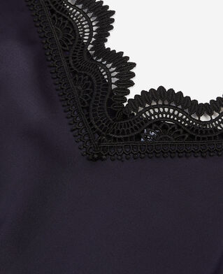 The Kooples F NAVY long navy blue slip dress