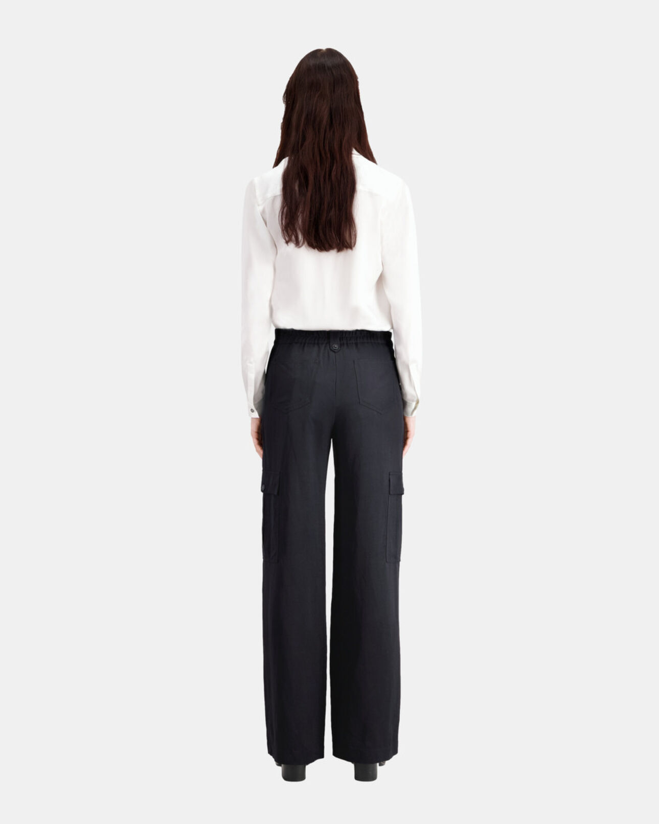 The Kooples WOMEN BLACK black cargo pants