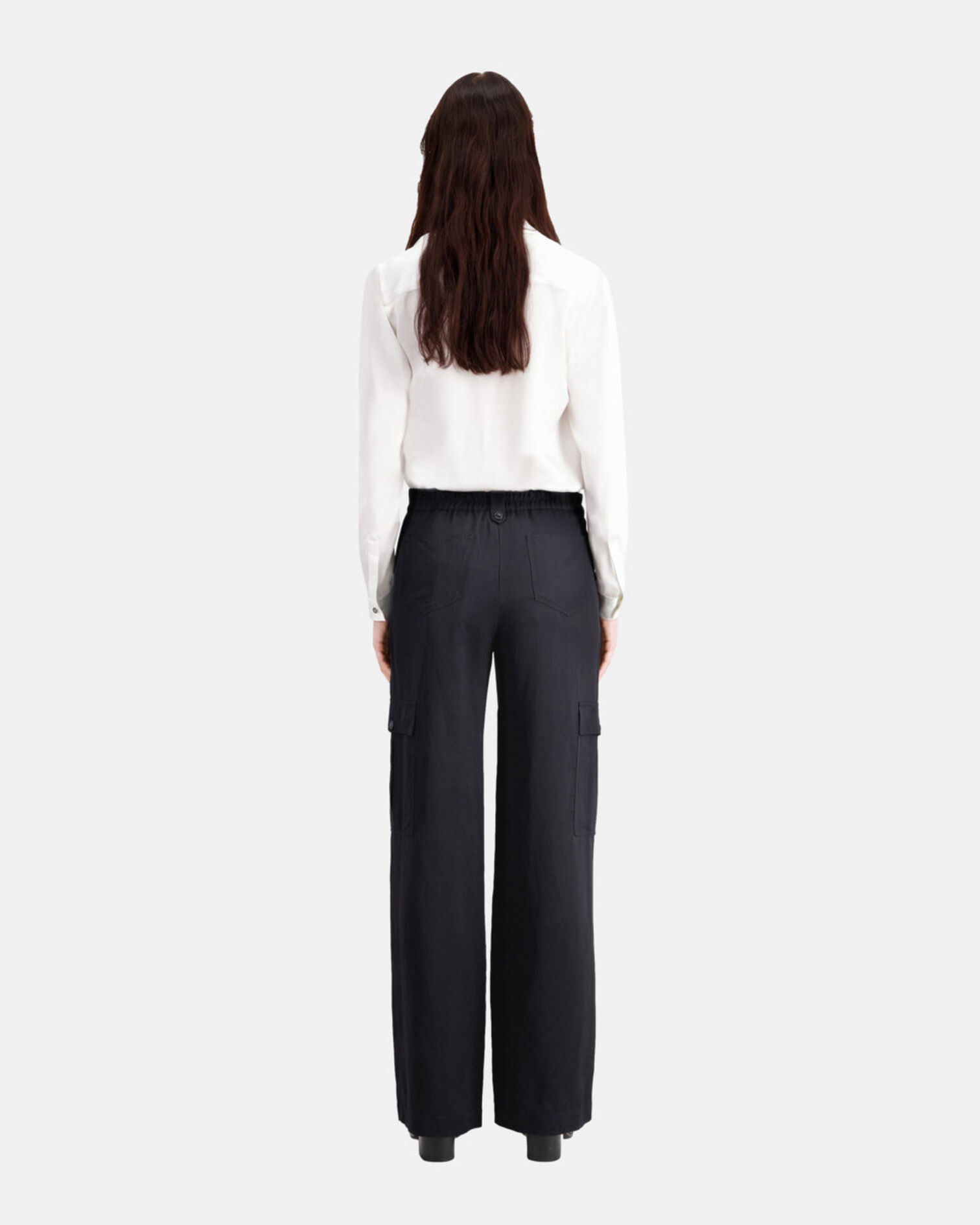 Black cargo pants, BLACK, hi-res image number null