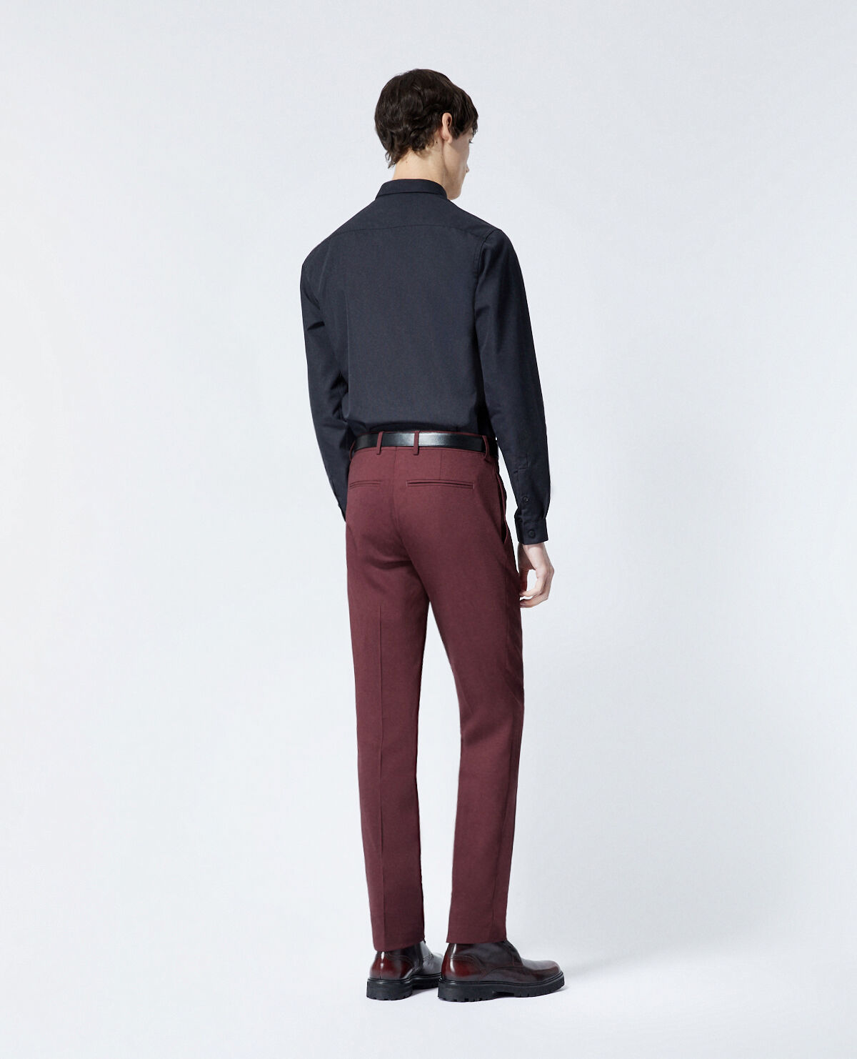 Mens burgundy dress pants on sale