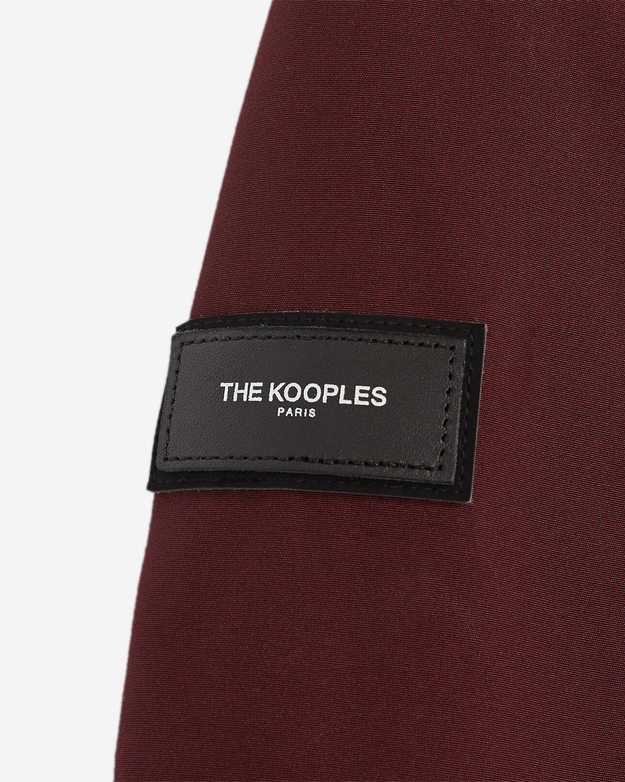 The Kooples HOMBRE BURGUNDY anorak corto burdeos nailon con capucha