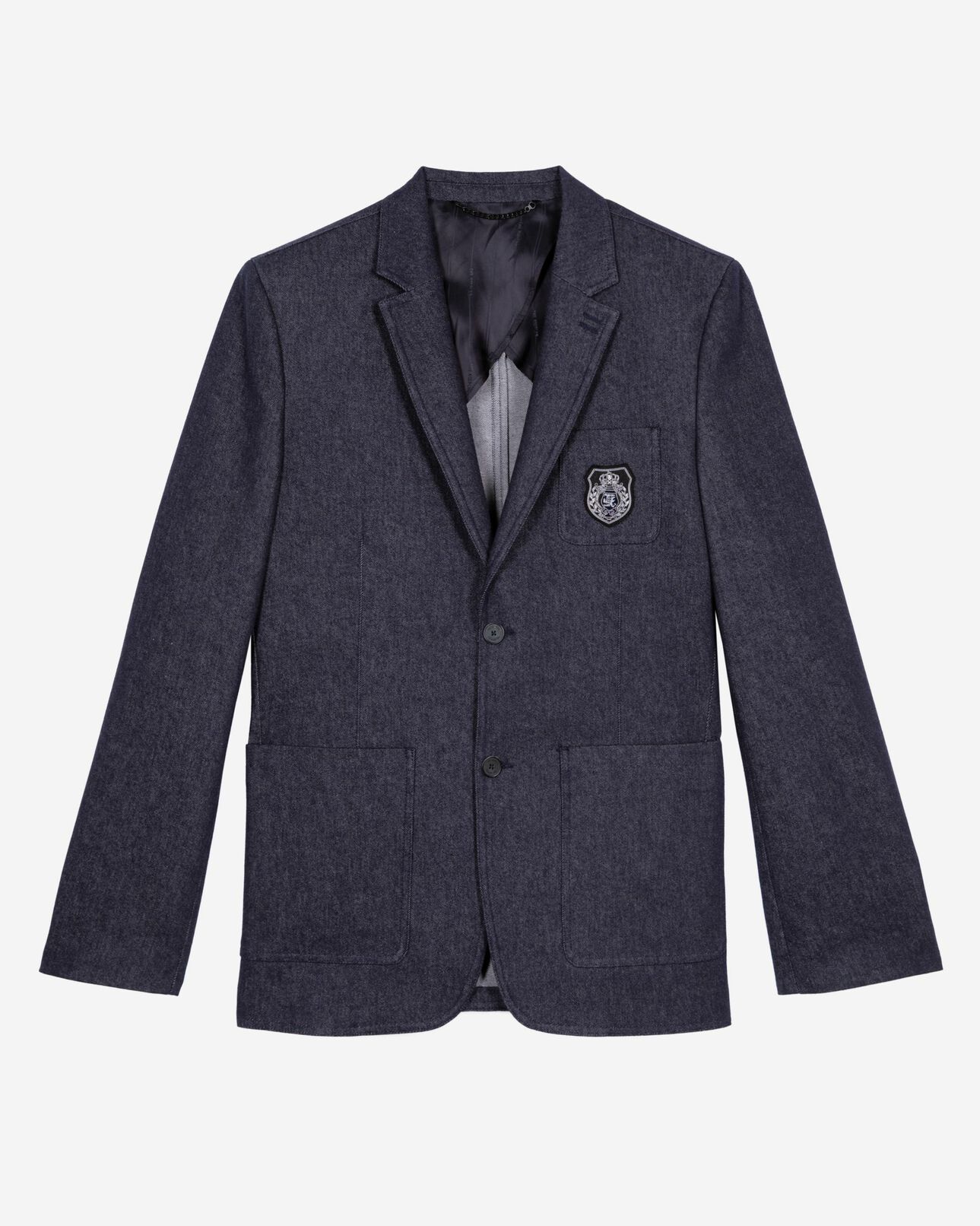 The Kooples HOMBRE NAVY chaqueta de traje azul efecto vaquero