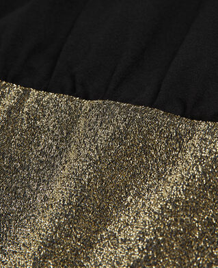 The Kooples WOMEN BLACK GOLD short black and gold dress