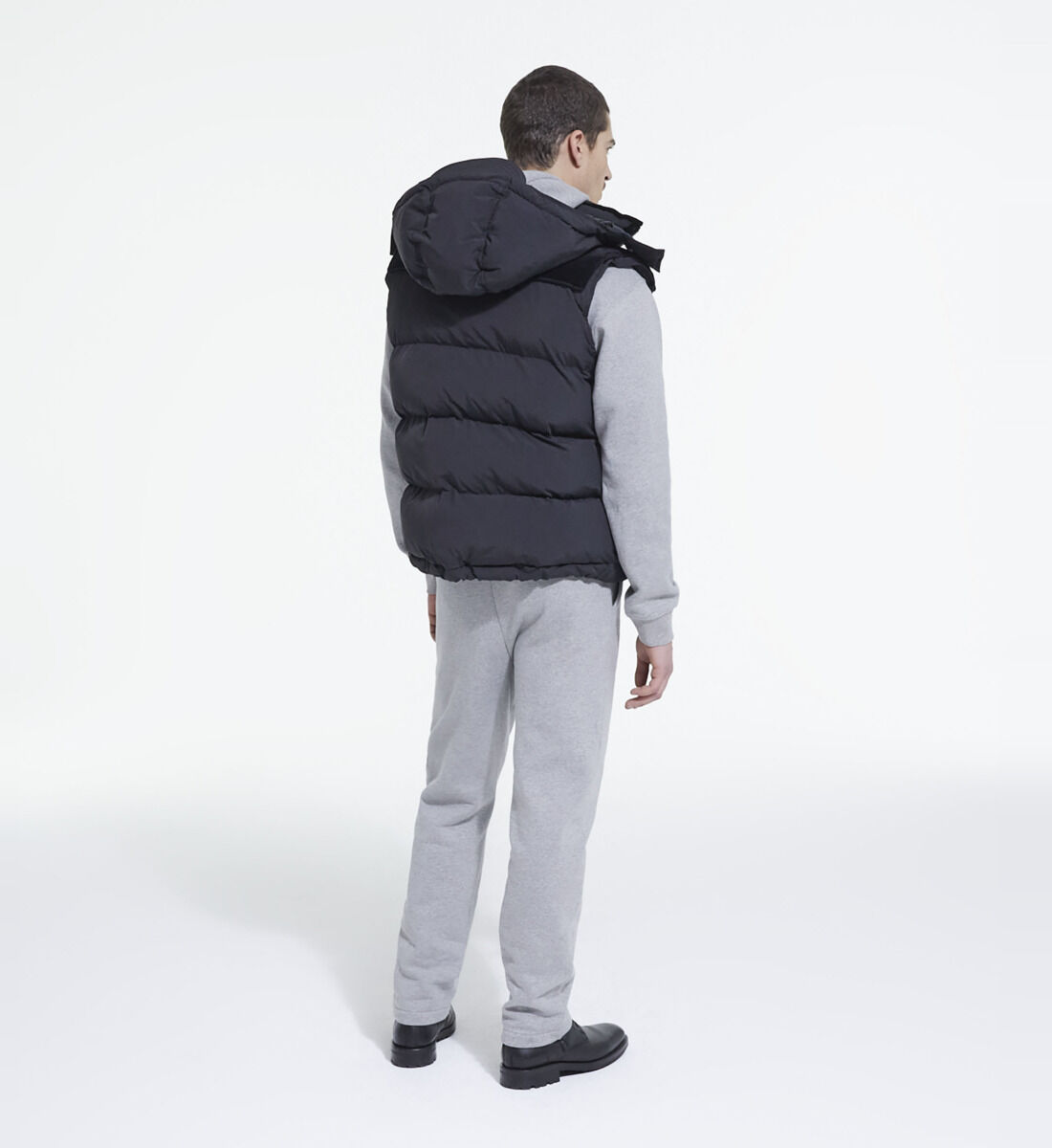 Black sleeveless down jacket The Kooples