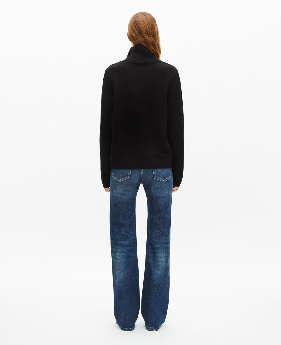 The Kooples WOMEN BLACK black wool sweater
