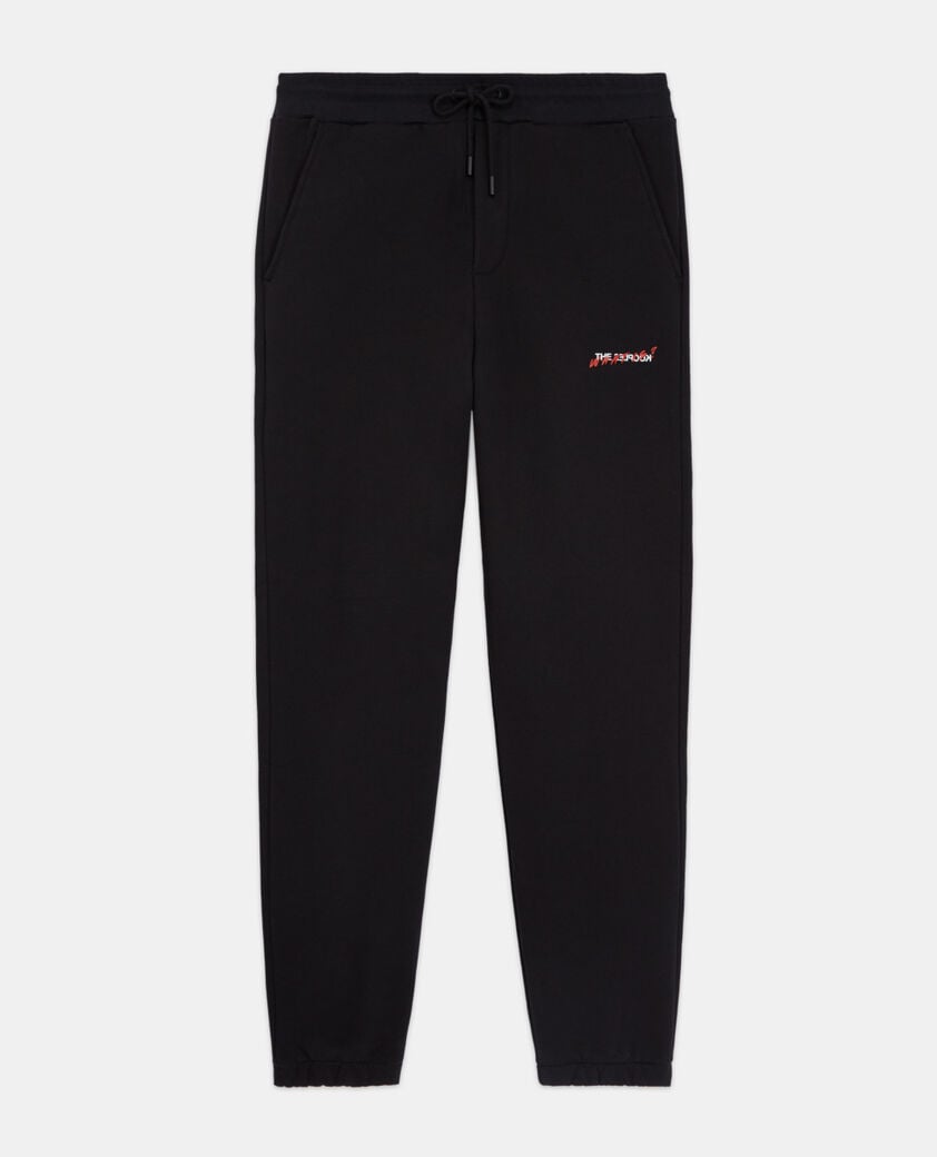 The Kooples H BLACK black joggers with what is print