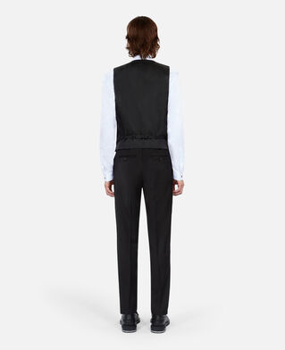 The Kooples HOMME BLACK gilet de costume en laine noir