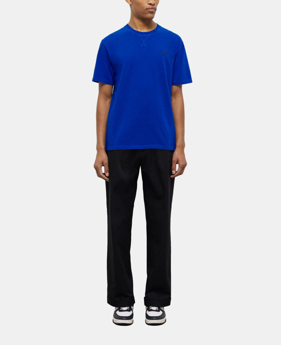 men's the kooples blue logo t-shirt