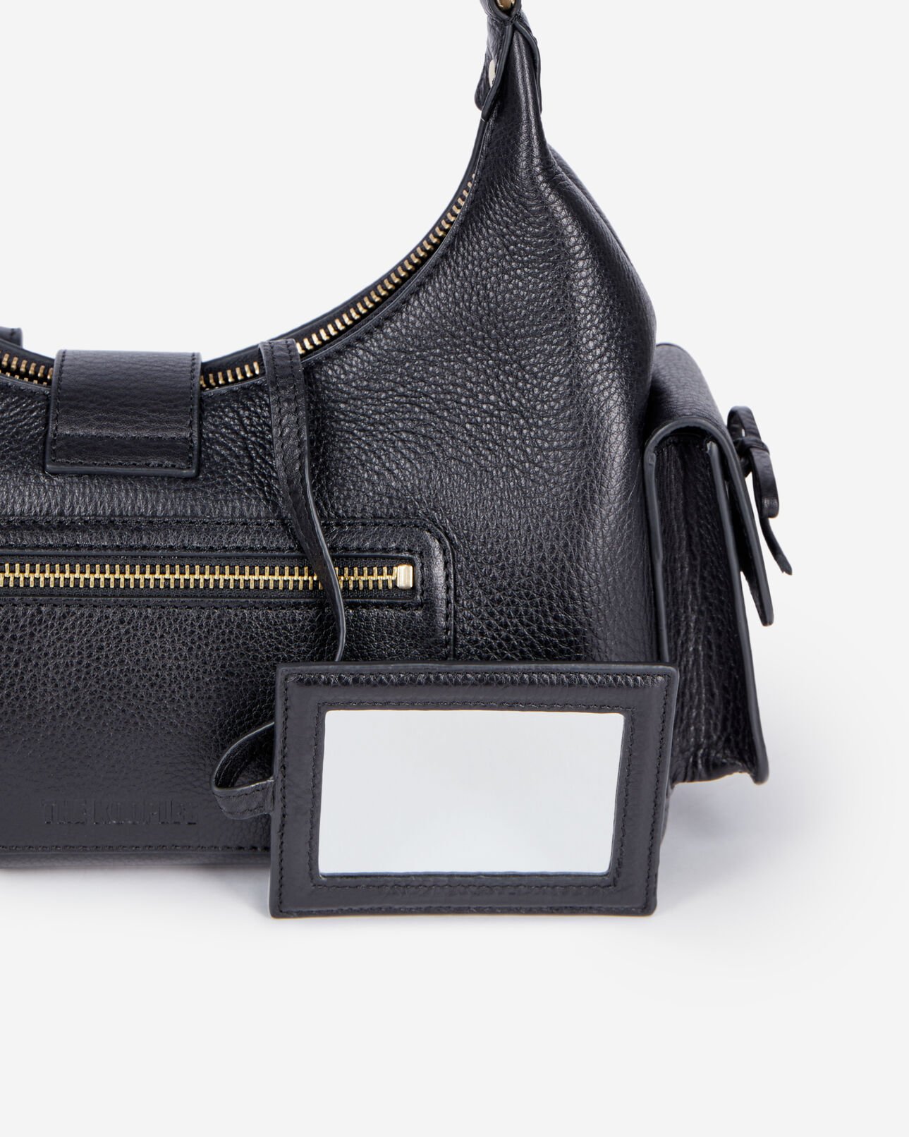 The Kooples FEMME BLACK sac amelia en cuir grainé noir