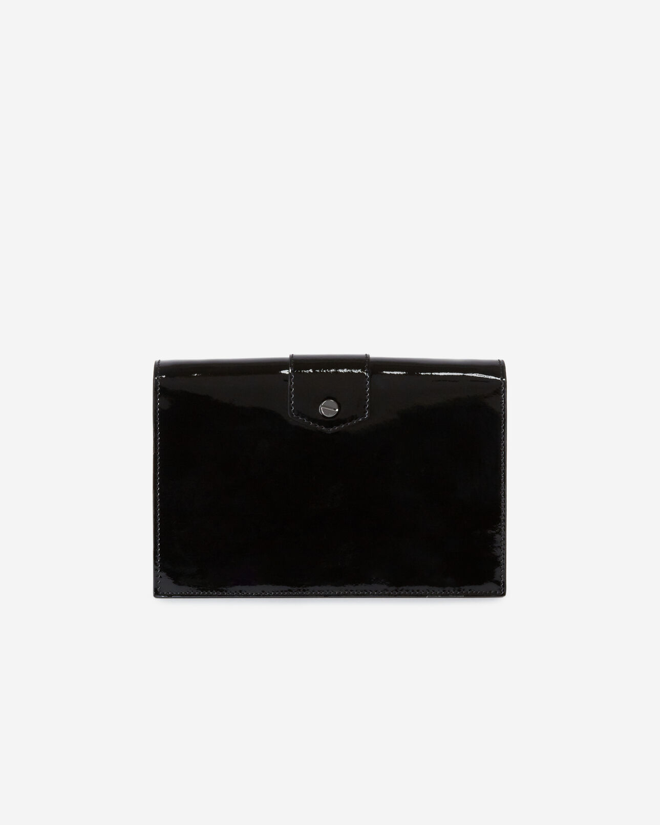 The Kooples FEMME BLACK pochette emily medium en cuir noir
