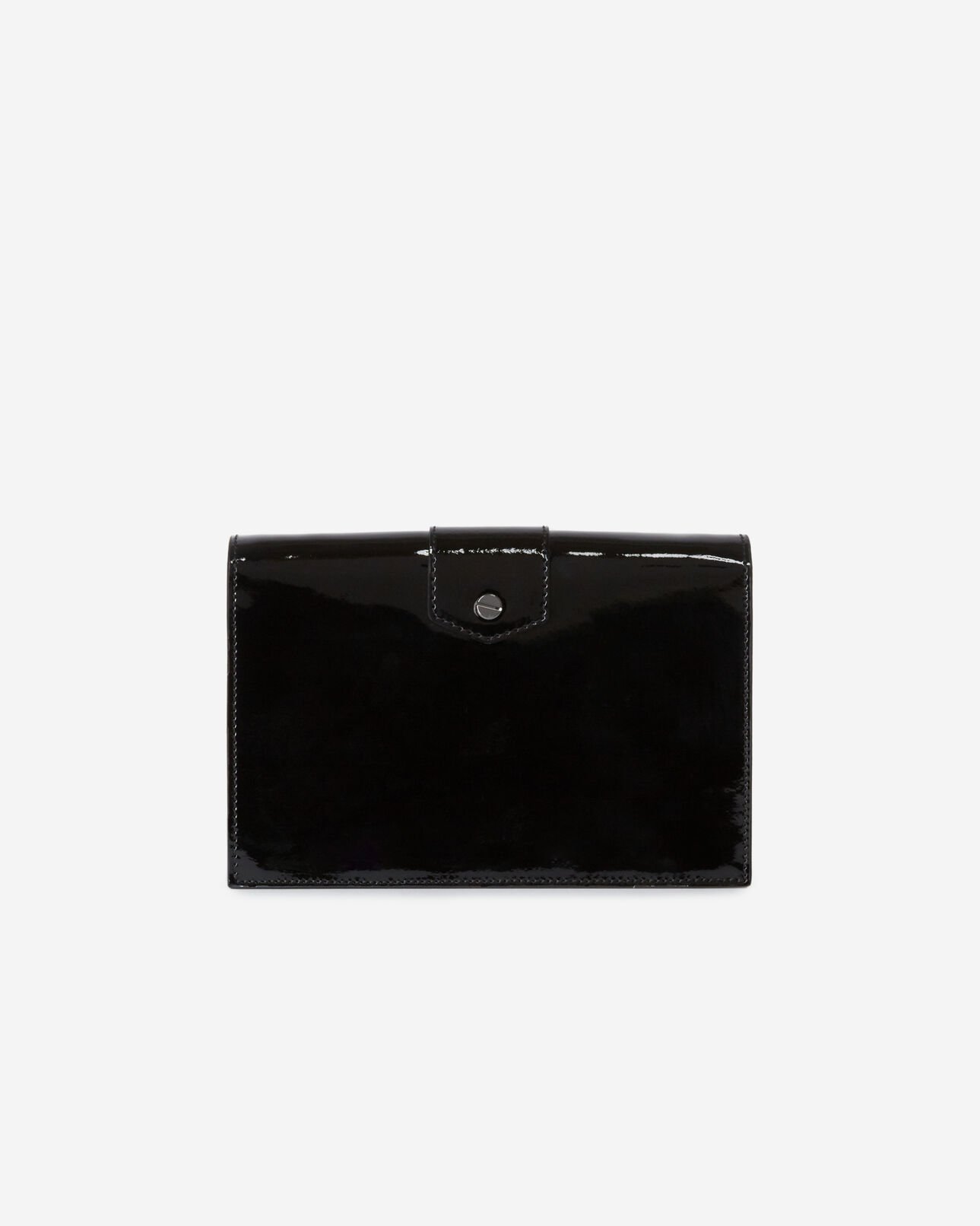 The Kooples FEMME BLACK pochette emily medium en cuir noir