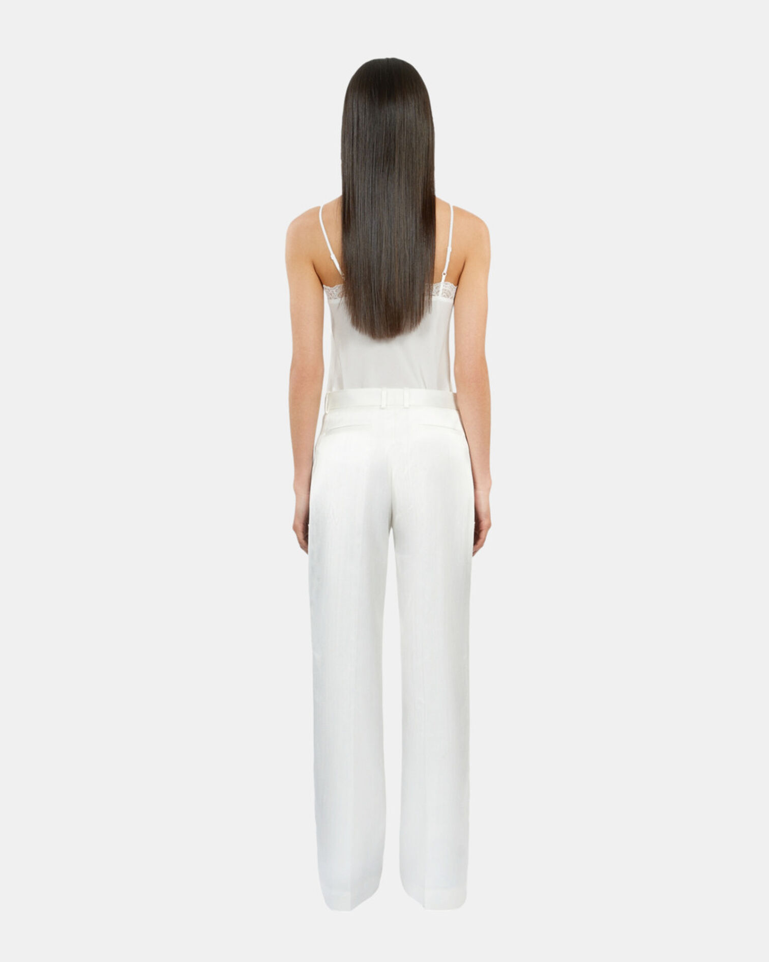 Pantalon tailleur blanc, WHITE, hi-res image number null
