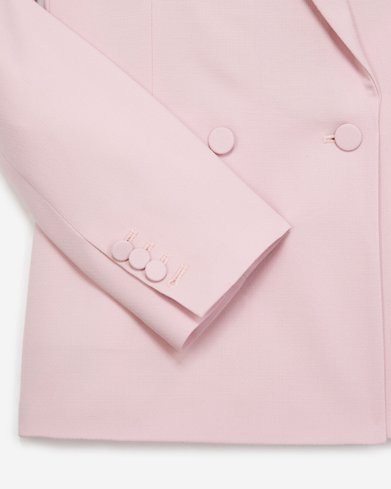 The Kooples WOMEN PINK pink wool formal suit jacket