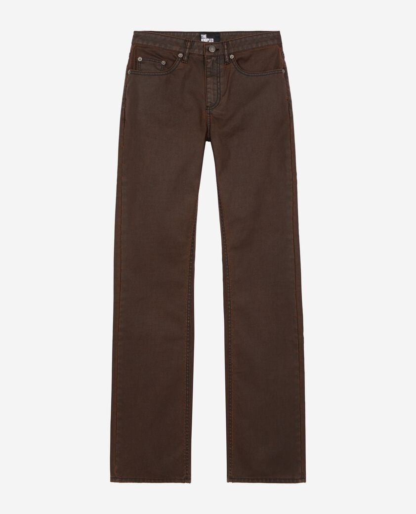 The Kooples DAMEN BROWN braune schlagjeans