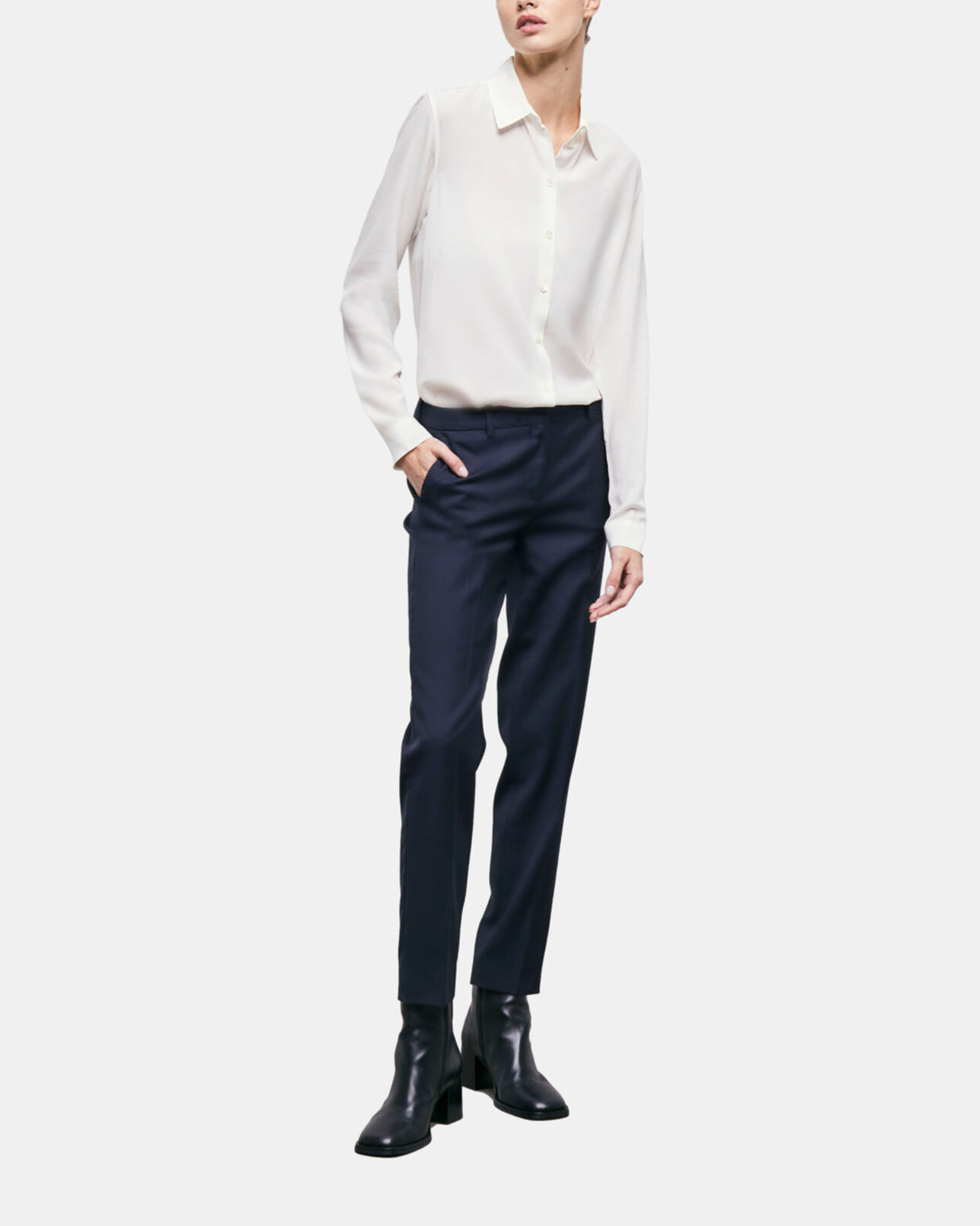 The Kooples WOMEN WHITE white silk shirt