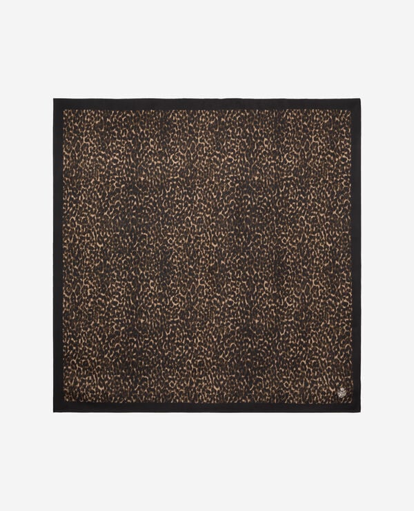 The Kooples FEMME LEOPARD foulard imprimé léopard en soie