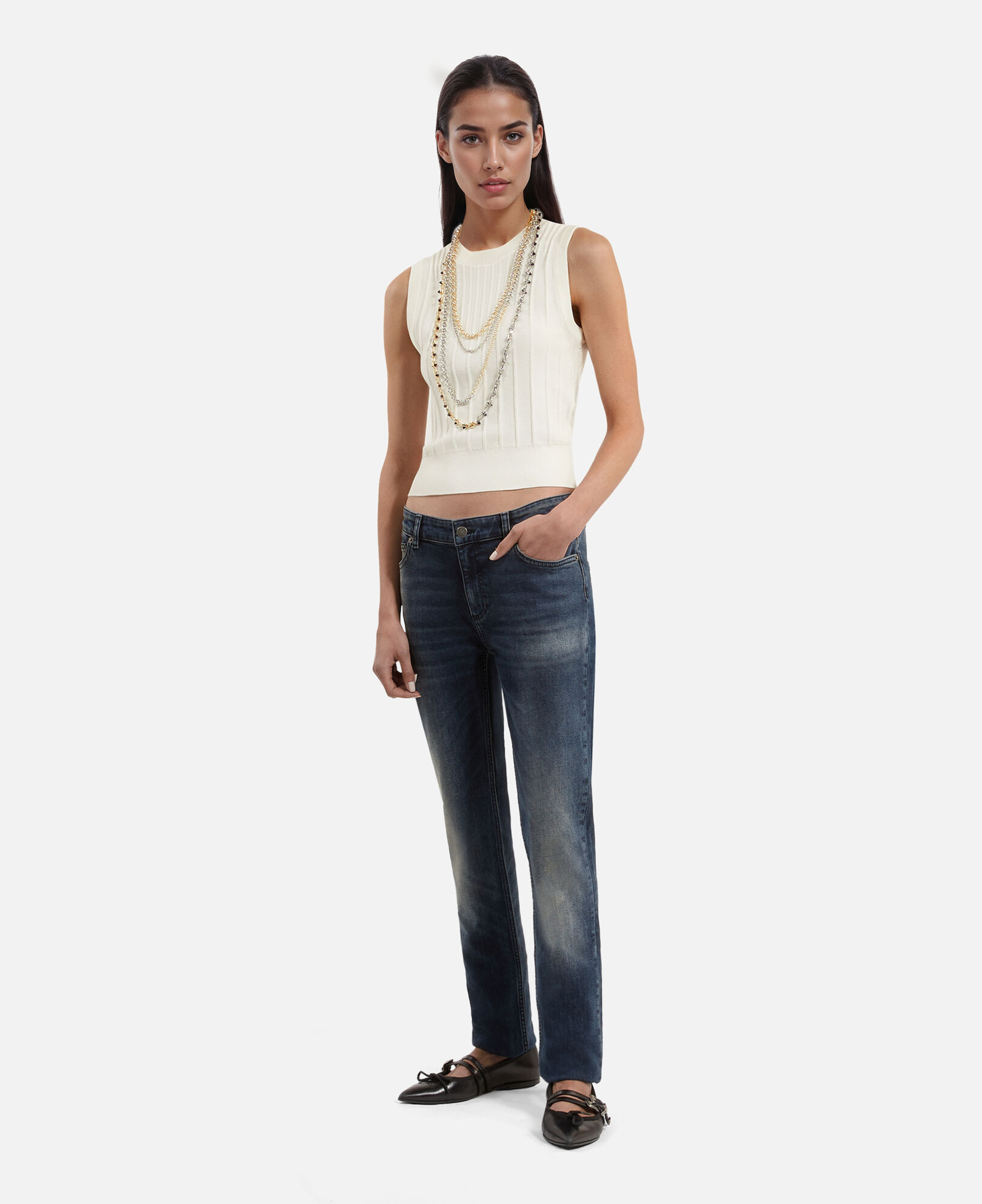 The Kooples WOMEN WHITE white knit top