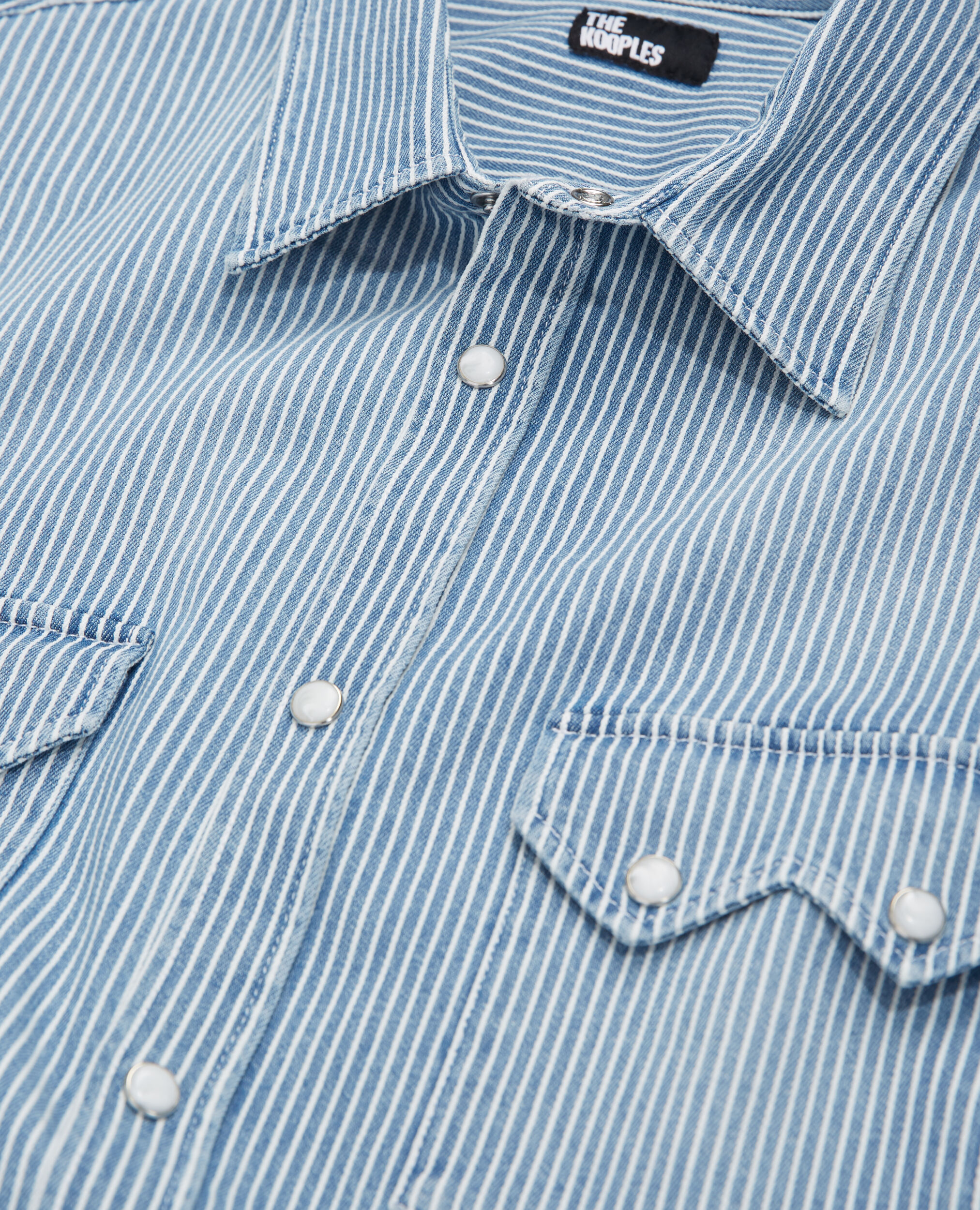 Camisa rayas, BLUE DENIM, hi-res image number null