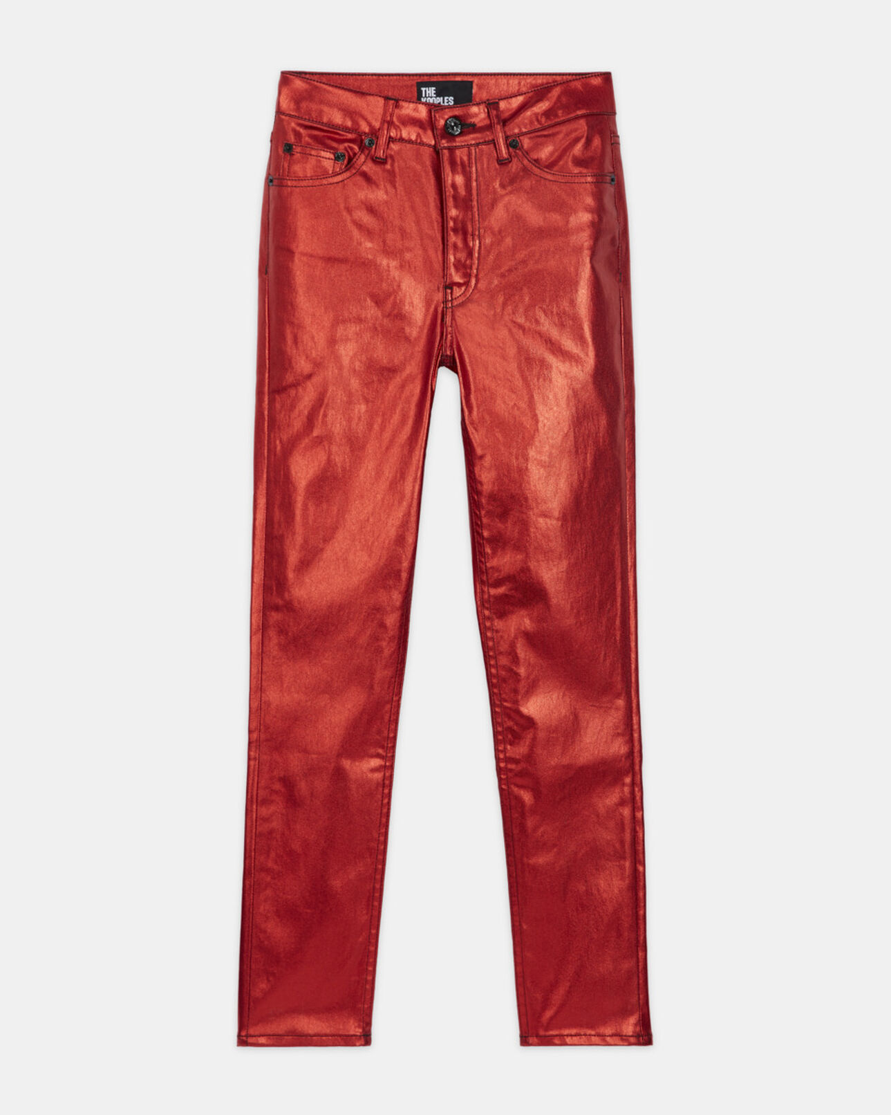 The Kooples WOMEN TANGO RED slim red jeans