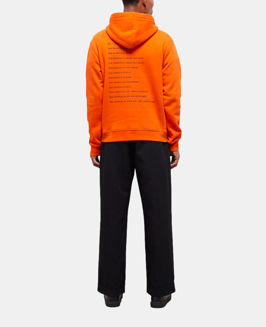 orange what is hooded sweatshirt