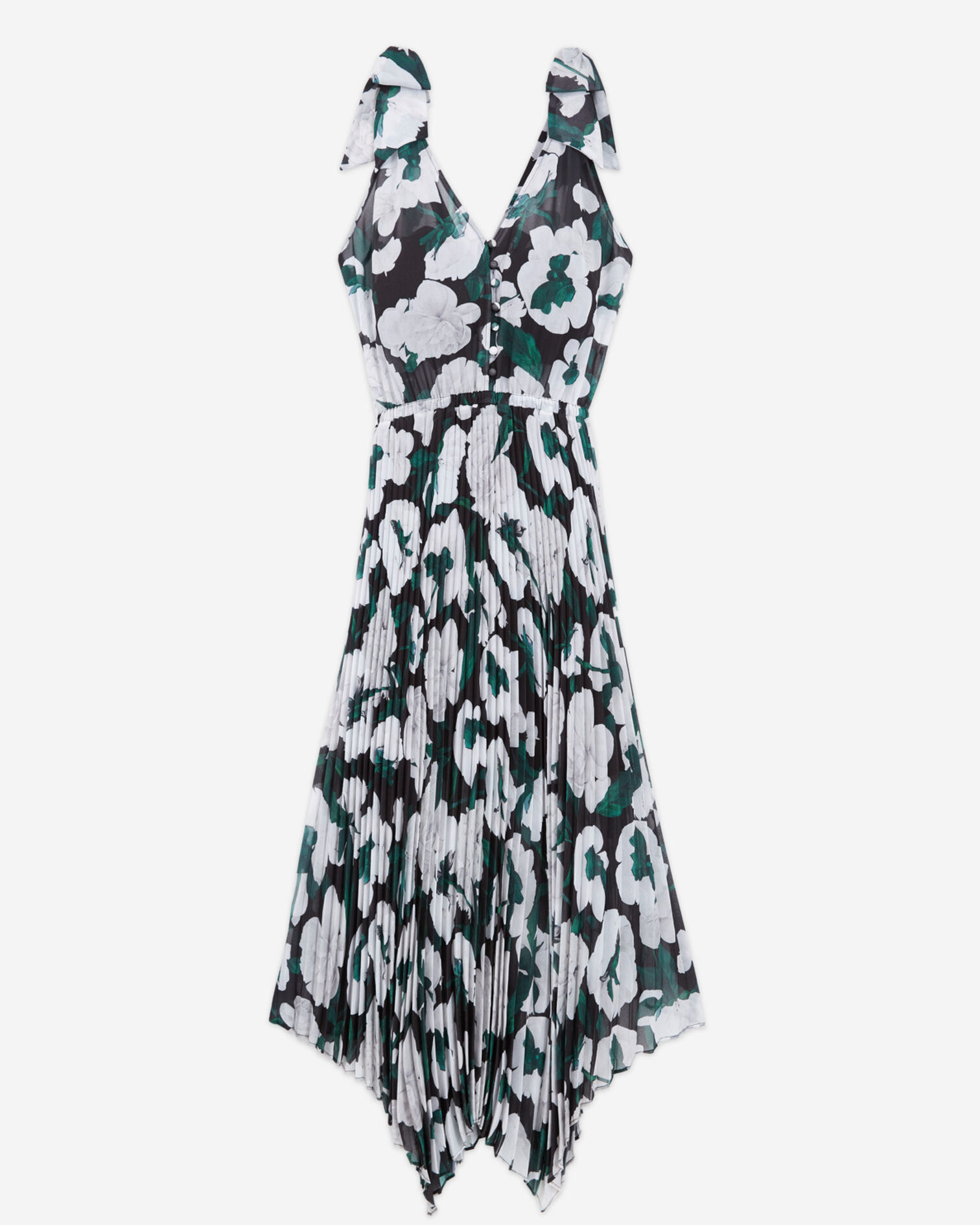 Robe longue fleurie, ECRU, hi-res image number null