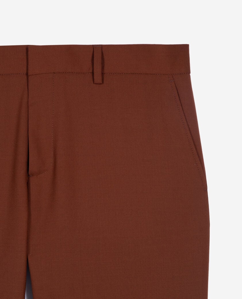 The Kooples MEN ROUILLE brown suit pants