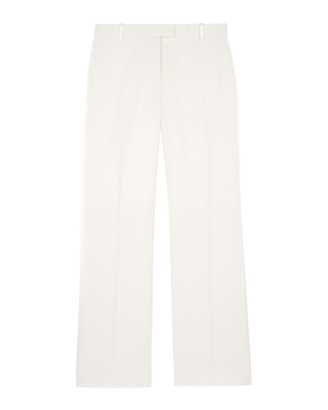 The Kooples WOMEN ECRU ecru wide-leg tuxedo pants
