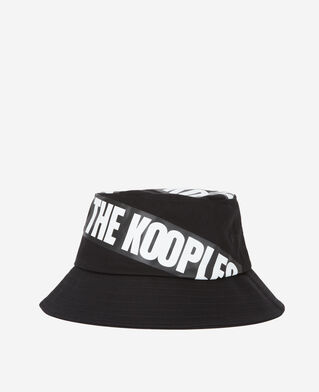 The Kooples MIXTE BLACK bob réversible noir tape logo