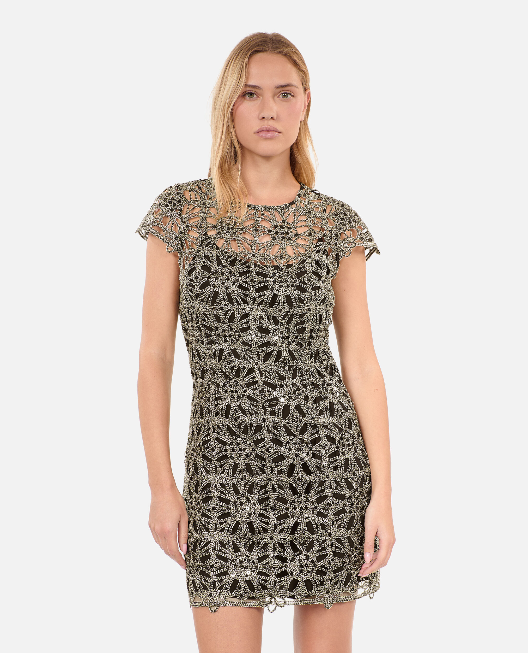 Robe courte en guipure clearance