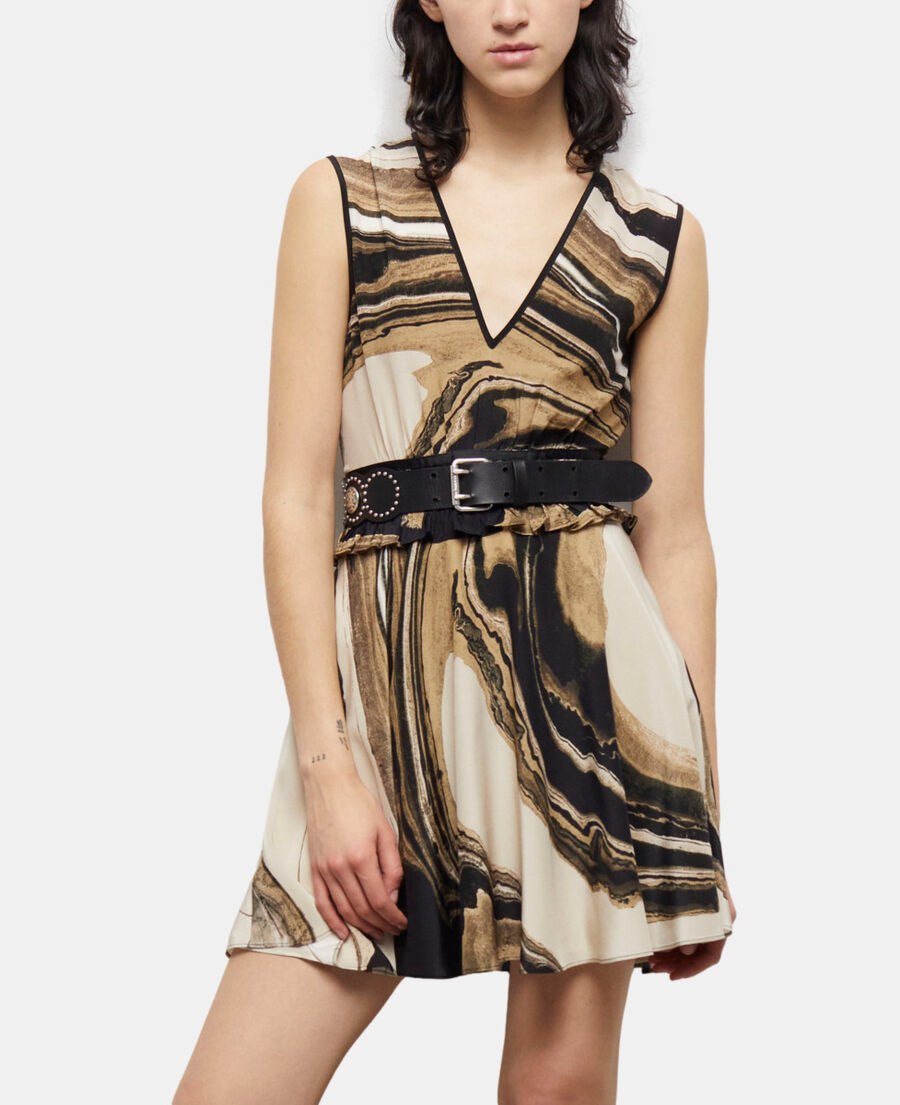 robe courte imprimée